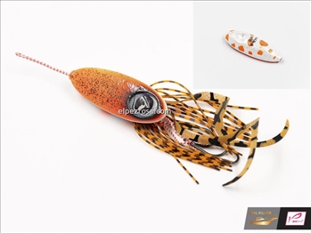 Real Fisher Squid Rubber 150g Ghoast Orange